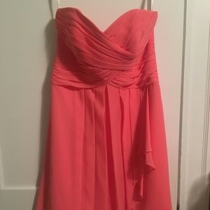 David's Bridal Coral Reef Sweetheart strapless